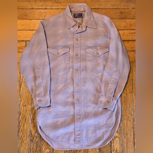 VTG 70s Pendleton Light Pink Button Up 14 1/2 S